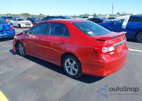 2011 Toyota Corolla S from USA, damaged, VIN 2T1BU4EEXBC618606